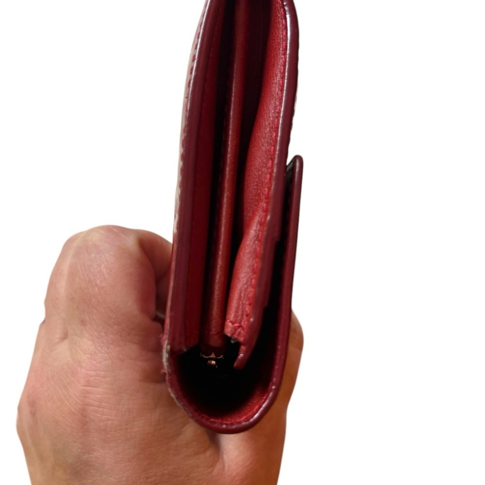 Louis Vuitton Sara Vernis Red Embossed Women's long wallet - Picture 3 of 11